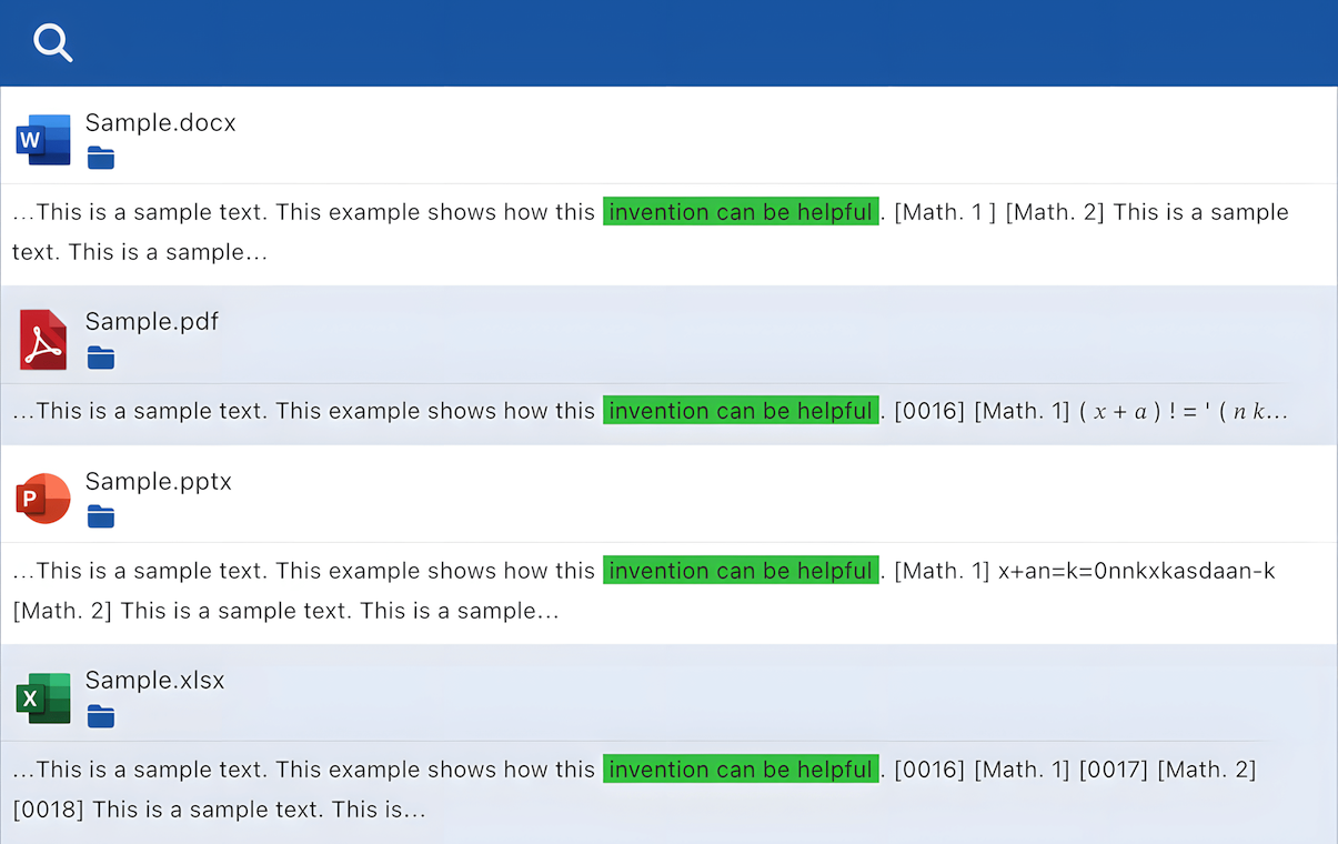 Interface de recherche full-text Sync-in