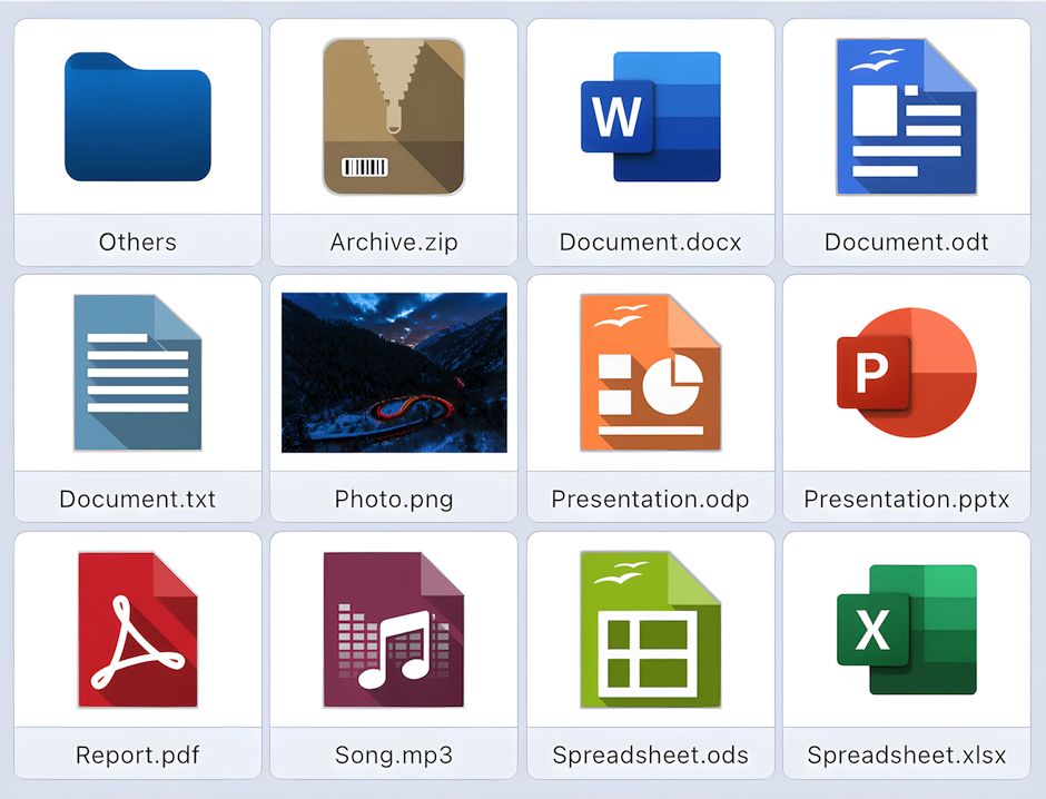 Sync-in file manager interface with folders and files